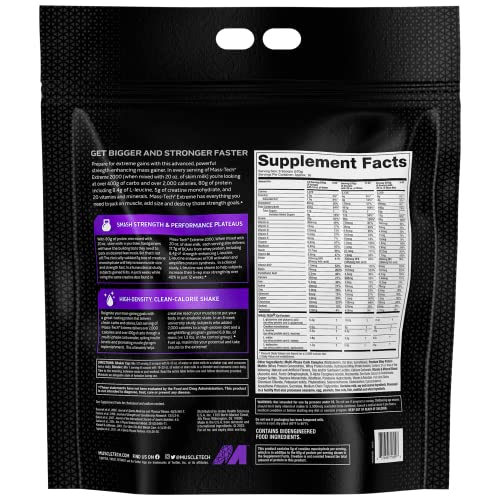 MuscleTech Mass Gainer Protein Powder, Mass-Tech Extreme 2000, Muscle Builder MuscleTech Au supplements