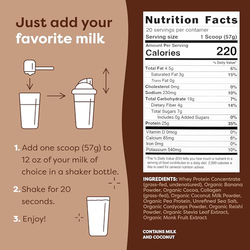 FlavCity Protein Powder Smoothie, Chocolate - 100% Grass-Fed Whey Protein Smoothie FlavCity Au supplements