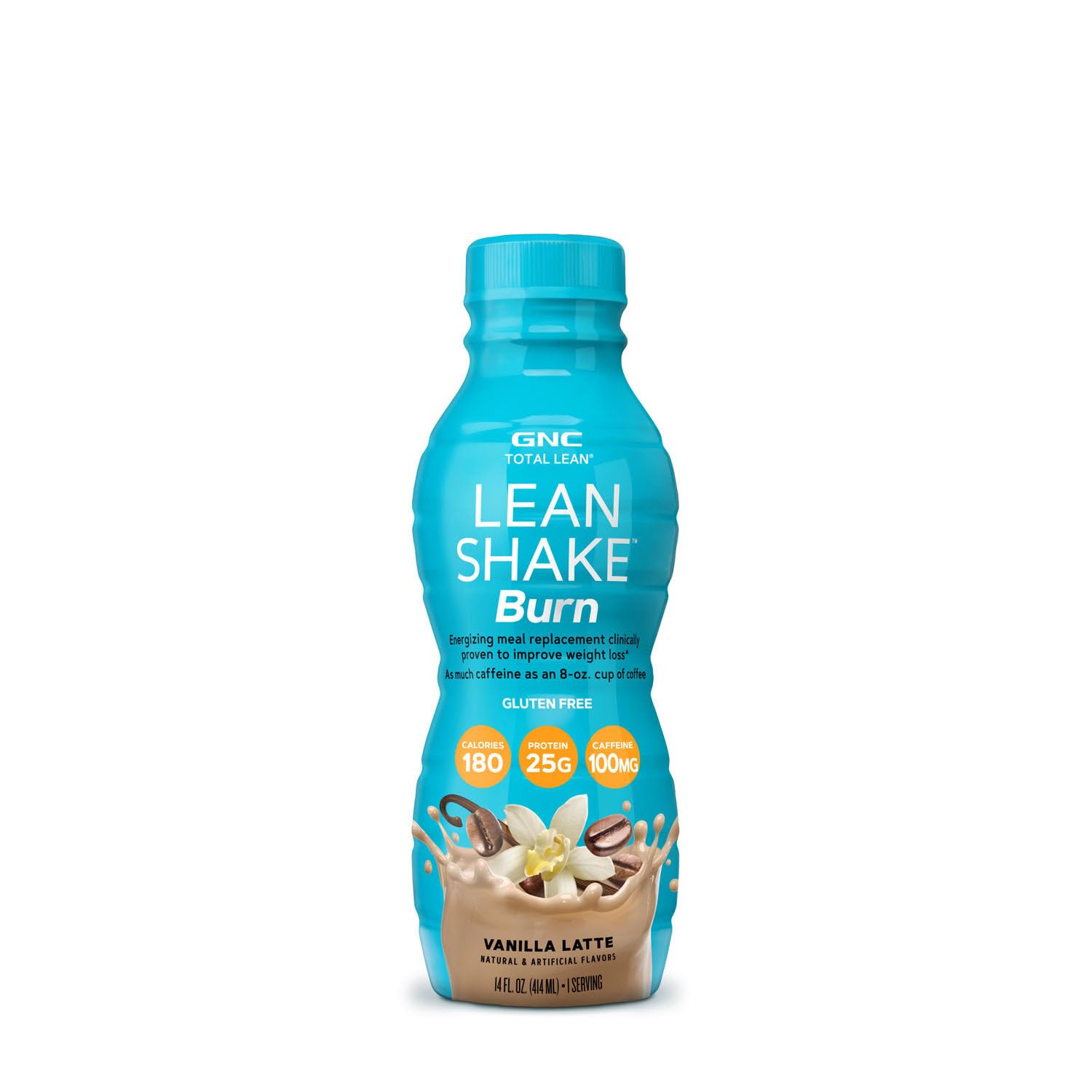 GNC Total Lean Lean Shake Burn - Vanilla Latte - 12 Bottles GNC Au supplements