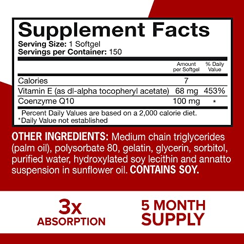 Qunol Ultra CoQ10 100mg Softgels- 3X Better Absorption Coenzyme Q10 Supplements Qunol Au supplements