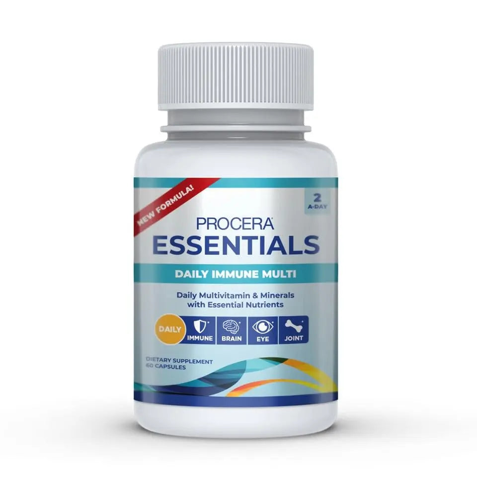 Procera Essentials Daily Immune Multivitamin - 19 Essential Vitamins, Minerals & Antioxidants - Eye, Heart & Brain Health Procera Au supplements