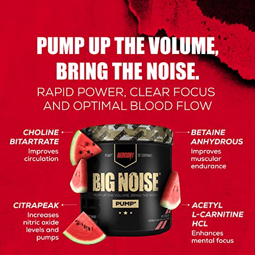 REDCON1 Big Noise Non-Stim Pre Workout Powder - Pump, Muscular Endurance + Focus REDCON1 Au supplements