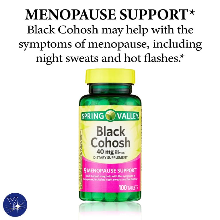 Black Cohosh Menopause Support Dietary Supplement Tablets Spring Valley YOLOMOLO Au supplements