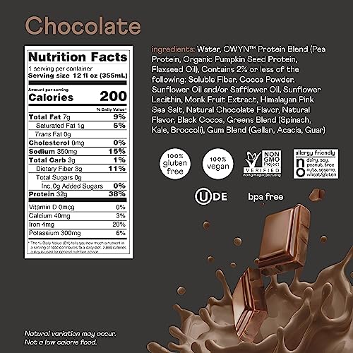 OWYN Only What You Need Pro Elite Vegan High Protein Keto Shake, 32g Protein OWYN Only What You Need Au supplements