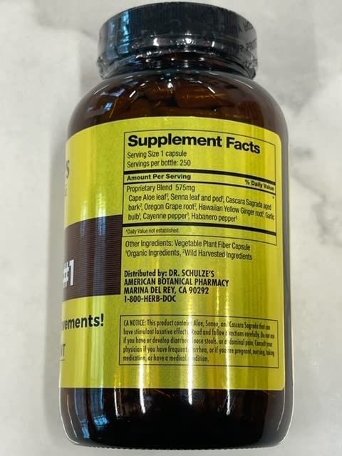 Dr. Schulze's Intestinal Formula #1 | All Natural Bowel Cleanse | Promotes Regular Dr. Schulze's Au supplements