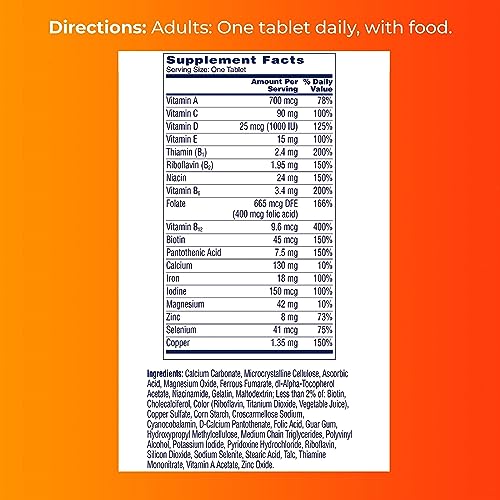 ONE A DAY Womens Complete Daily Multivitamin with Vitamin A, B , C, D, and E, Calcium ONE A DAY Au supplements
