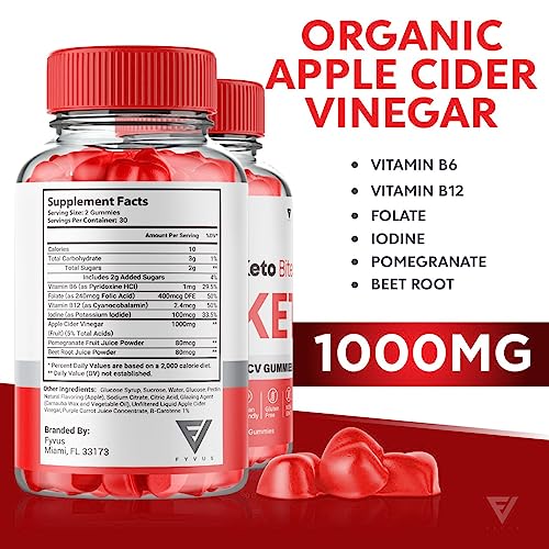 (3 Pack) Keto Bites ACV Gummies, KetoBites Keto ACV Gummies Advanced Weight Loss Fyvus Au supplements
