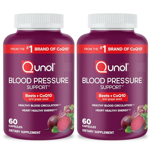 Qunol Beets Capsules for Blood Pressure Support, 3 in 1 Beets + CoQ10 + Grape Seed Qunol Au supplements