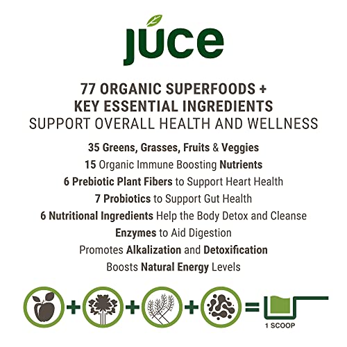 Terra Kai Organics JUCE Green Superfood Powder, Organic Fruits and Veggies Supplement Terra Kai Organics Au supplements