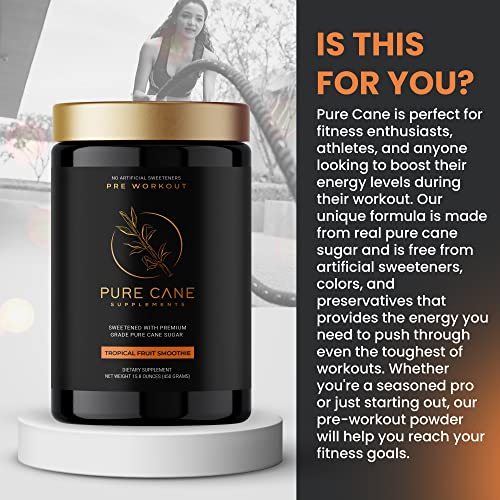 Pure Cane Natural Pre Workout Powder for Men & Women - No Artificial Sweeteners Pure Cane Supplements, Inc. Au supplements