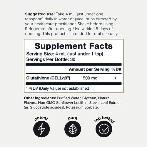 Lab Tested Ultra Bioavailable Liposomal Glutathione - 4 fl. oz Mixable Wild Berry Natural Toniiq Au supplements
