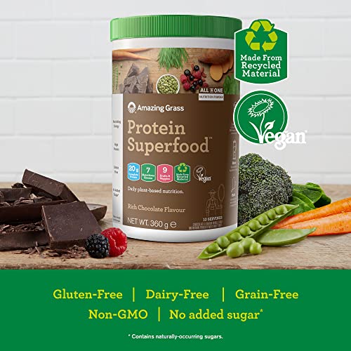 Amazing Grass Protein Superfood, Organic Vegan Protein Powder with Fruit and Vegetables Amazing Grass Au supplements