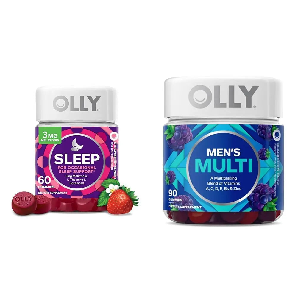 OLLY Sleep & Men's Multivitamin Gummy Bundles, Melatonin & Vitamin Supplements OLLY Au supplements