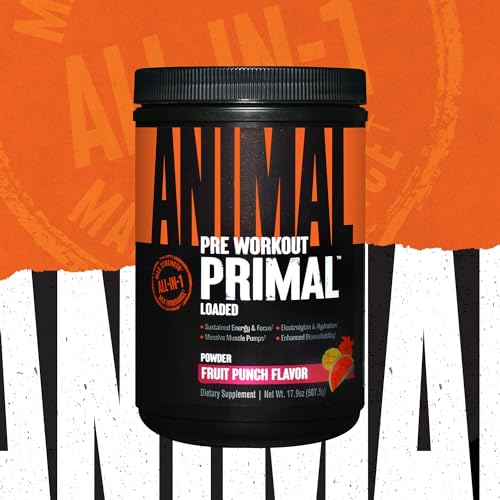 Animal Primal Muscle Hydration + Preworkout Powder – Contains Beta Alanine, 3DPump Animal Au supplements