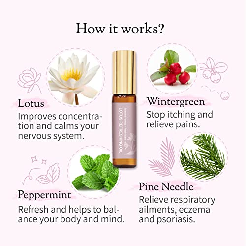 Don Du Ciel Organic and Kid-Friendly Lotus Essential Oil Blend Roll On for Stress Relief and Itch Relief Don Du Ciel Au supplements