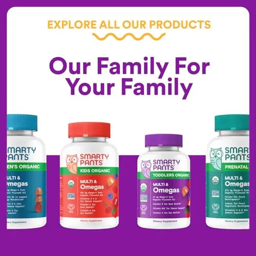 SmartyPants Toddler Multivitamin Gummies - Improved Formula: Omega 3 (DHA/EPA), Vitamins D3, C, Vitamin B12, B6, A, K & Zinc SmartyPants Au supplements
