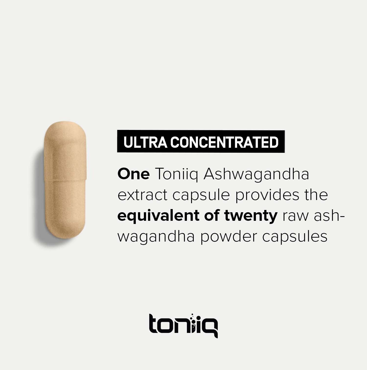 Toniiq 26,000mg 20x Concentrated Extract - 10% Withanolides - Ultra High Strength Toniiq Au supplements
