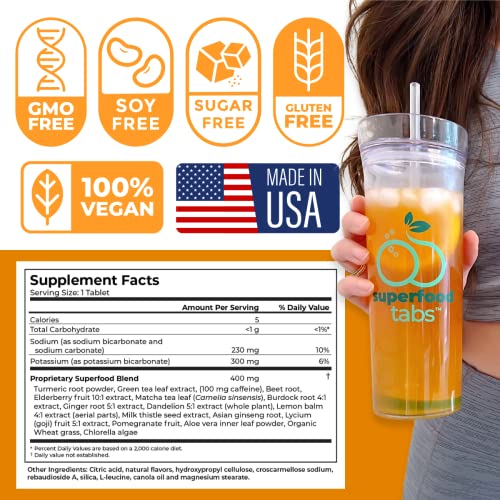 skinnytabs Superfood Tabs Detox Cleanse Drink - Fizzy Nutrition Supplement skinnytabs Au supplements