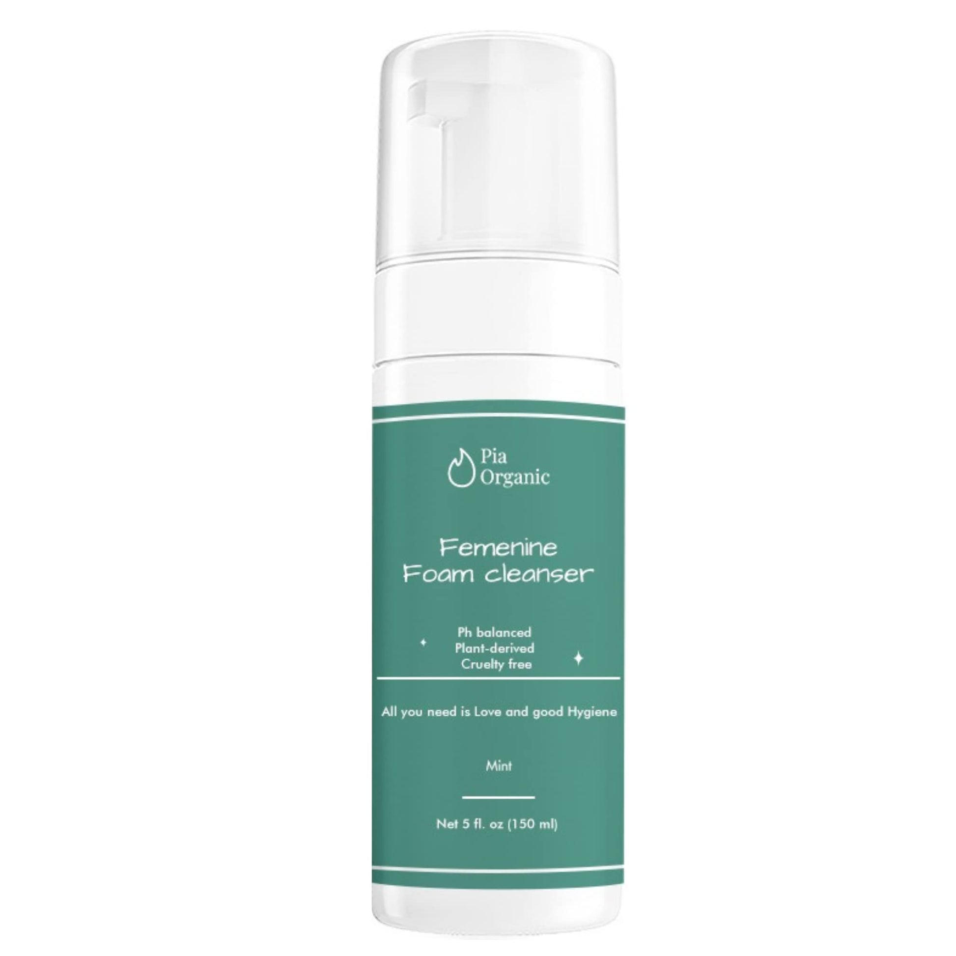 Pia Organic Mint Feminine Foam Cleanser Organic wormwood/olive leaf, Foaming PH Balance Feminine Wash Pia Organic Au supplements