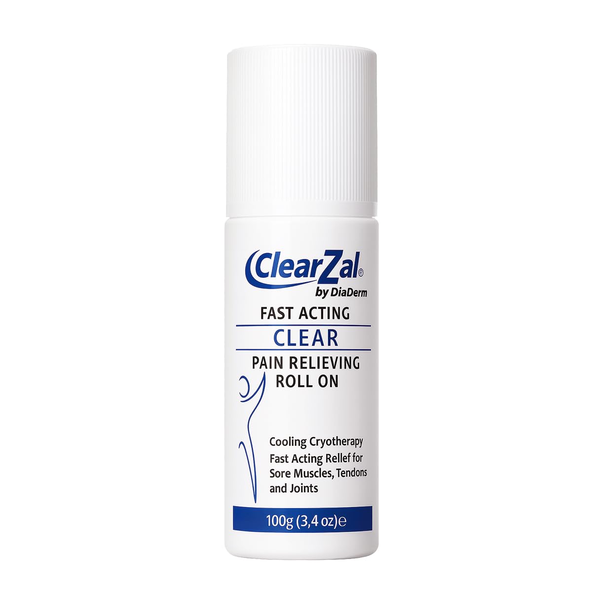 ClearZal Fast Acting Clear Pain Relieving Roll On Cooling Relief of Joint Pain, Muscle Pain, Muscle Soreness, and Swelling from Bruises or Injury - Non-Greasy - Homeopathy, 3.4oz Made in USA Clearzal Au supplements