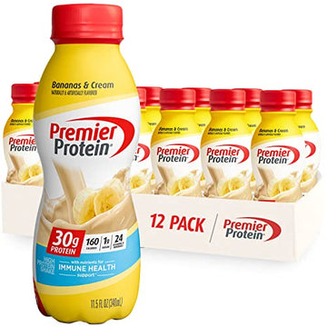 Premier Protein Shake, Bananas & Cream, 30g Protein, 1g Sugar, 24 Vitamins & Minerals Premier Protein Au supplements
