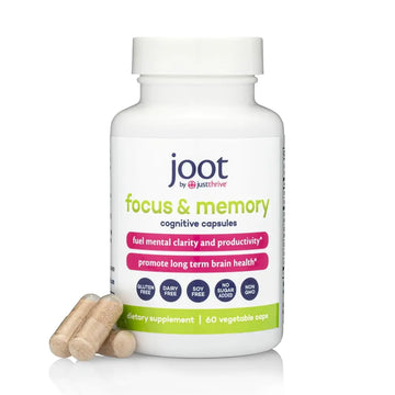 Just Thrive Focus & Memory Capsules – Nootropic Brain Supplement for Clarity, Concentration, Memory Support, & Energy – Citicoline, Lion’s Mane, Vitamins B12 & D3 Just Thrive Au supplements