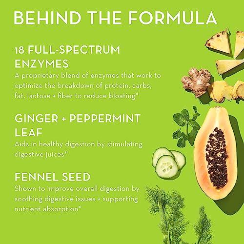 HUM Flatter Me Supplement for Daily Bloating - 18 Full Spectrum Digestive HUM Au supplements