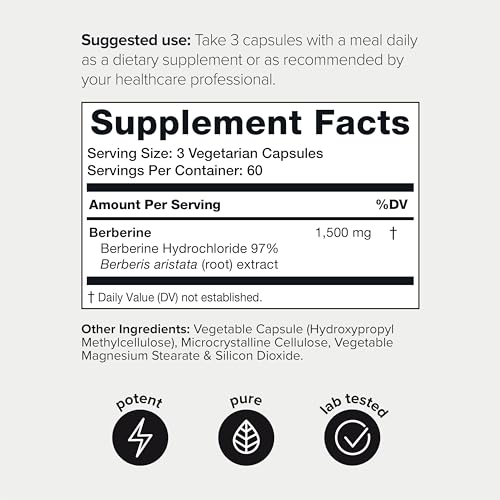 Toniiq Ultra High Strength Berberine 1500mg from The Himalayas Berberine Supplement Toniiq Au supplements