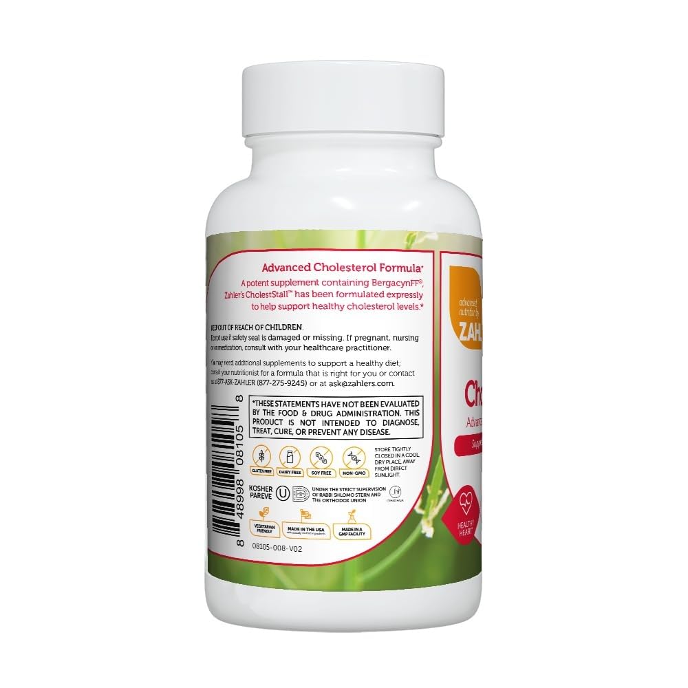 Zahler CholestStall, Cholesterol Support Supplement, Helps Maintain LDL, Certified Kosher, 30 Capsules Zahler Au supplements