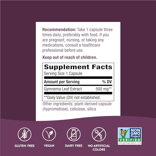Nature's Way Gymnema Capsules, 500 mg per serving, 60 Count Nature's Way Au supplements