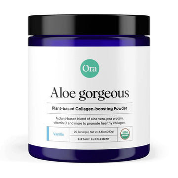 Ora Organic Vegan Collagen-Boosting Powder for Women and Men - Hair, Skin, & Nails Support - Bamboo Silica, Plant-Based Protein, Organic Vitamin C, Aloe Vera - Vanilla Flavor, 20 Servings Ora Organic Au supplements