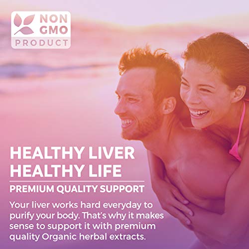 Organic Liver Cleanse Detox & Repair (Vegan, Non-GMO) Milk Thistle Extract (80% Silymarin) PURE CO Au supplements
