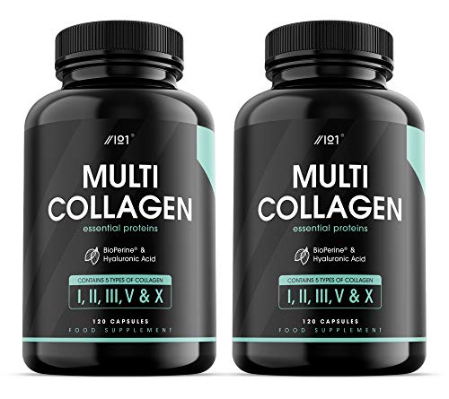 Multi Collagen Protein Capsules - Types I, II, III, V & X - Wild Caught Marine, Grass Fed Bovine, Eggshell & Free-Range Chicken Collagen Powder Revive Naturals Au supplements