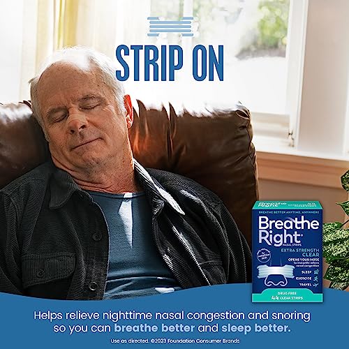Breathe Right Nasal Strips | Extra Strength | Clear | For Sensitive Skin Breathe Right Au supplements