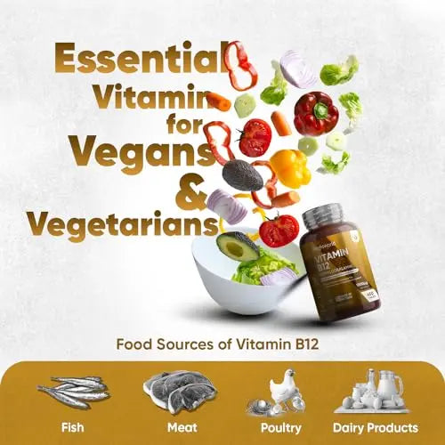 Vitamin B12 Tablets High Strength – 1000mcg Vegan B12 Supplement – 450 Pure Methylcob WeightWorld Au supplements