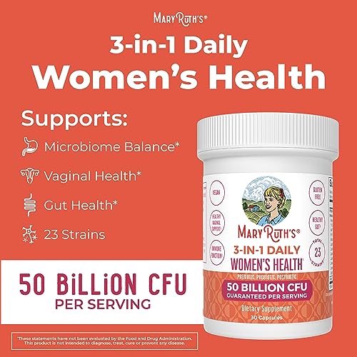 MaryRuth's 3-in-1 Daily Health Probiotics for Women | Clinically Tested | Hormone Support MaryRuth Organics Au supplements
