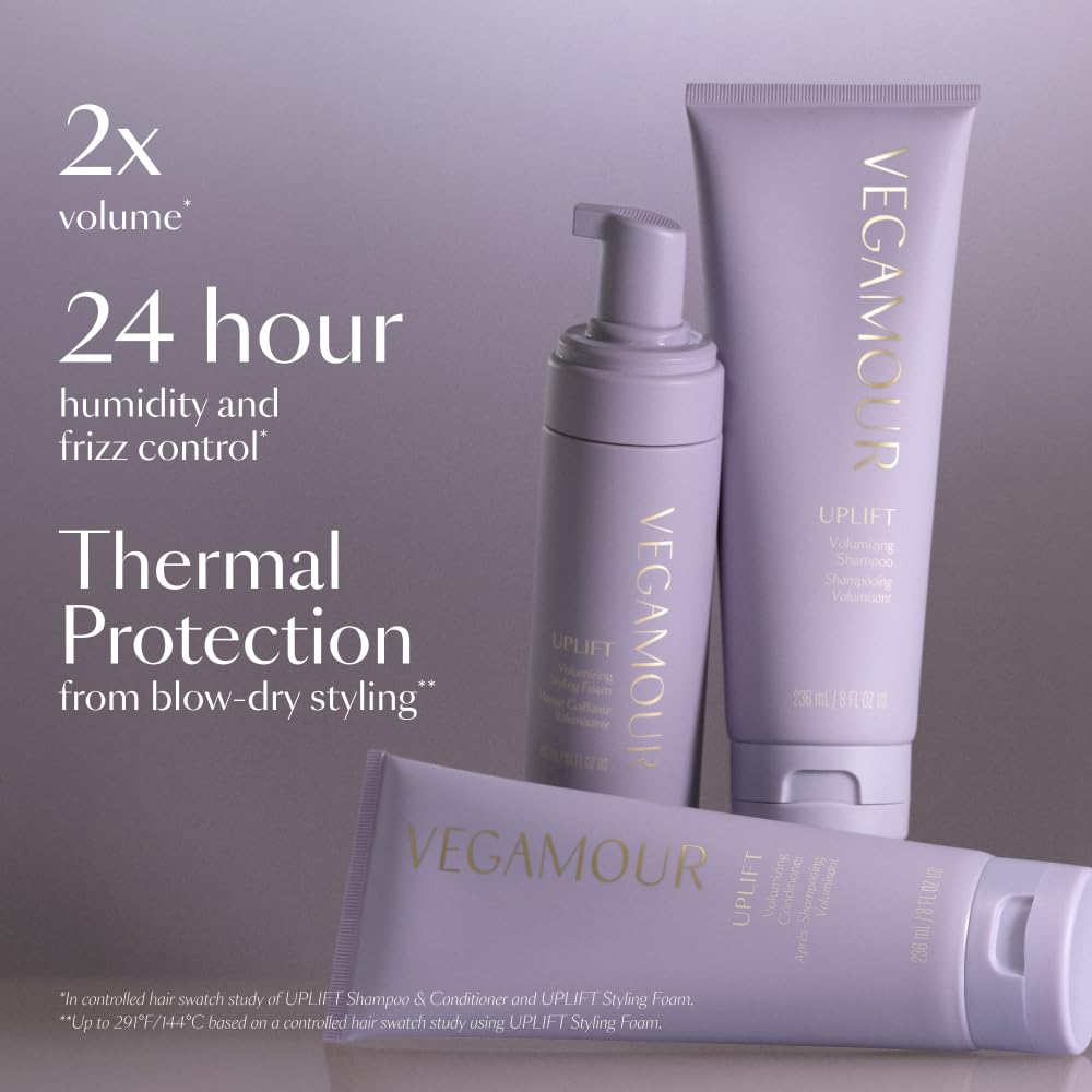 Uplift Volumizing Shampoo & Conditioner Kit, For Fine & Flat Hair, Provides Volume, Non Sticky Formula for Healthy Fuller Looking Hair VEGAMOUR Au supplements