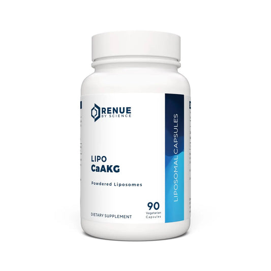 RENUE by SCIENCE CA AKG Supplement | High Strength Liposomal Calcium AKG | 90 Calcium Alpha-Ketoglutarate Capsules - 300mg CA AKG per Serving CA-AKG Supplement | Non-GMO & Made in The USA Renue By ScienceAU supplements