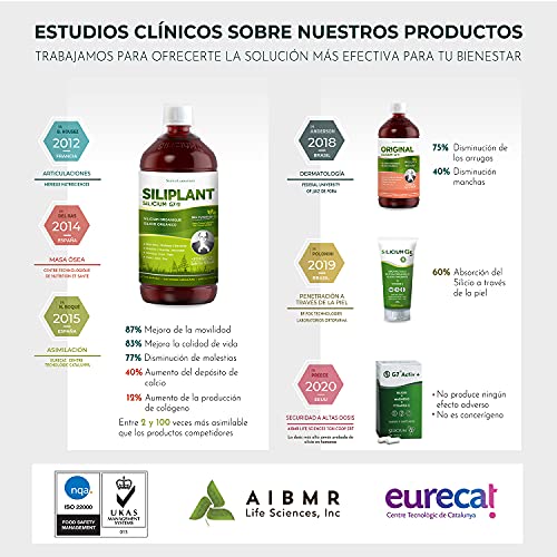 G7 Siliplant Improved Formula. Liquid Silica Supplement Collagen Booster, Strengthens Bones G7 Au supplements