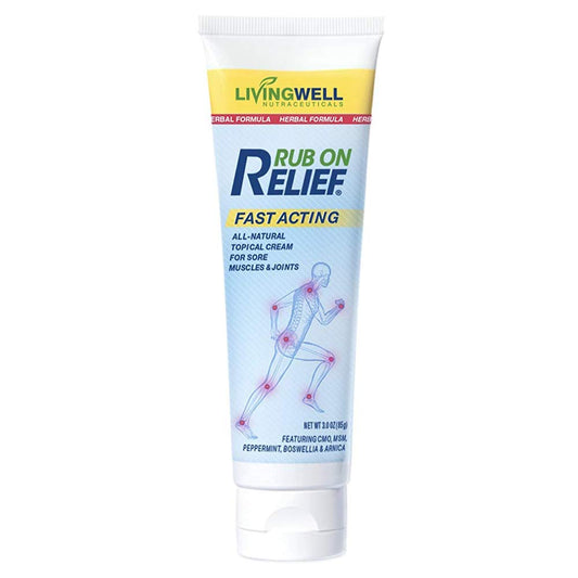 RUB ON RELIEF Fast Acting, Natural Joint and Ache Cream for Muscles, Neck, Back RUB ON RELIEFAU supplements