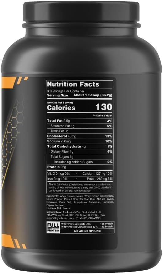Gorilla Mode Premium Protein - Chocolate Peanut Butter / 24 Grams of Protein/Recover Gorilla Mind Au supplements