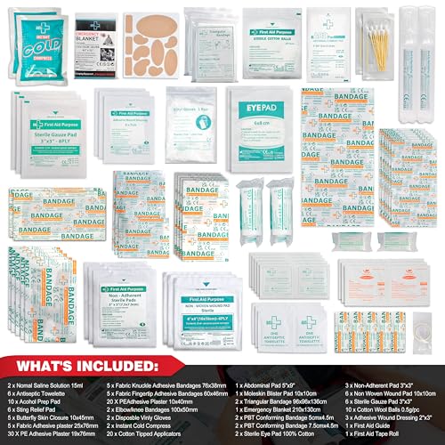 General Medi 160 Piece First Aid Kit Bag Refill Kit - Includes Eyewash, Instant Cold Pack General Medi Au supplements