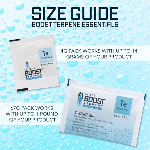 Integra Boost - Terpinolene Infusion - 4 Gram Terpene Essentials Two-Way Humidity Control at 62 Percent RH Integra Boost Au supplements