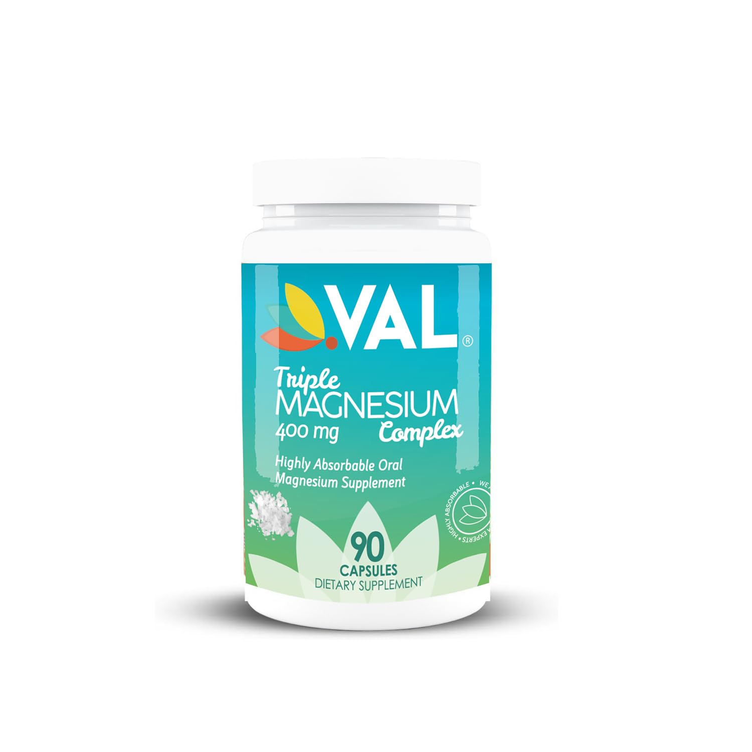 VAL Triple Magnesium Complex 400mg (Glycinate, Taurate & Citrate) for Muscle Relaxation, Sleep & Calm Energy, Vegan, Non-GMO, 90 Capsules VAL Au supplements