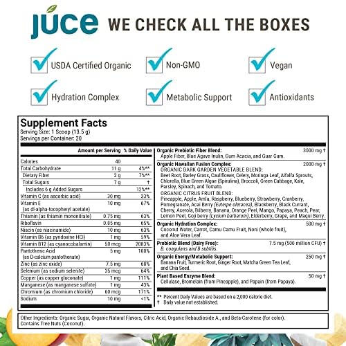 Júce Hydrate Replenishing and Nourishing Superfood Drink - Boost Energy Levels Terra Kai Organics Au supplements