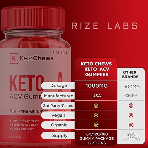 (3 Pack) Keto Chews Gummies - Keto Chews ACV Gummies for Weight Loss 525 MG rize labs Au supplements